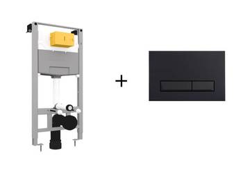 Shiro 2.0 stelaż podtynkowy + Przycisk spłukujący Platto