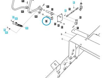 Wałek cięgna pedału / TRG292 / LS Tractor 40286773
