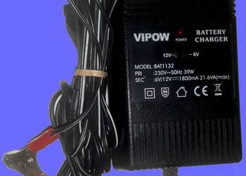 Oferuje Nowa Ładowarka akumulatorów żelowych Vipow Batery   Charger 12V+6V