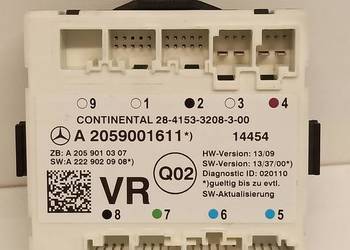 MERCEDES W205 MODUŁ STEROWNIK DRZWI A2059001611