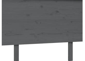 Wezgłowie łóżka szare 104x6x825 cm lite drewno sosnowe WM-819157
