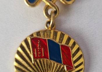 50-lecie utworzenia Mongolskiej Republiki Ludowej - przypinka/pin