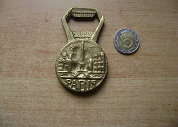 Starocie z PRL - Birofilistyka = Otwieracz metalowy do kapsli, z Paryża