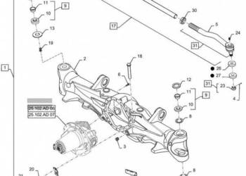 New Holland T6090 T6070 Pochwa mostu napedow 87404290