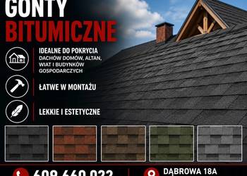 GONTY bitumiczne trwałe i odporne na warunki atmosferyczne