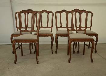 krzesła ludwikowskie komplet 6 krzeseł