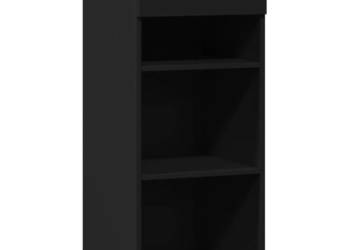 Szafka czarna 40x425x93 cm materiał drewnopochodny WM-846314