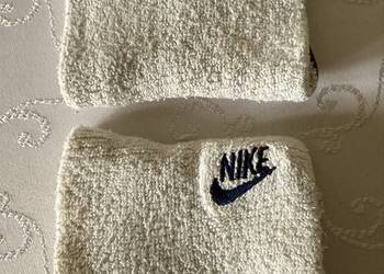 Frotki Nike Swoosh Wristbands Vintage Lata 90 Oryinalne Białe Opaski