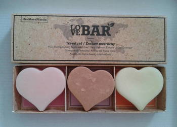 LOVE BAR Zestaw 3x 30g kostka serce do twarzy, włosów, ciała