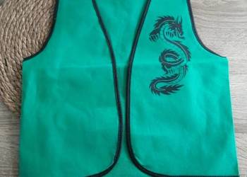 Kamizelka zielona bal przebierańców karnawał kostium