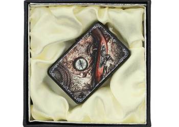 Elegancka Zapalniczka Benzynowa z Mapą - Prezent Gentelo