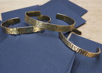 Bransoletka mosiądz rękodzieło artystyczne