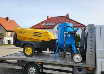 Piaskarka kompresor sprężarka Atlascopco XAS 67 z dostawą.
