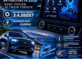 Aktualizacja oprogramowania Ford Sync 3 Focus, Mondeo, Mustang, Kuga,  itp.