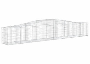 Kosze gabionowe 15 szt 400x50x60/80 cm galwanizowane żelazo WM-3145939