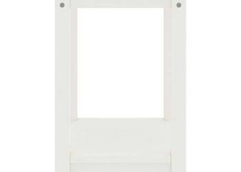 vidaXL Szafka nocna, biała, 35x30x47 cm, drewno sosnowe(SKU:322210)