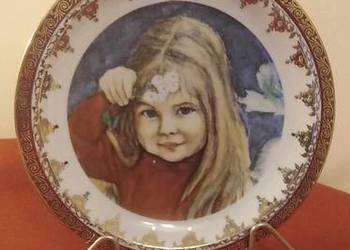 Talerz Patera Ścienna Dziewczynka Wawel 1980