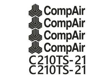 Naklejki naklejka oklejenie CompAir C210TS-21 Zamiennik