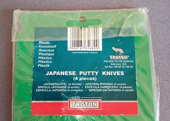 szpachelek szpachelka plastikowa 4 szt. zielone nowe