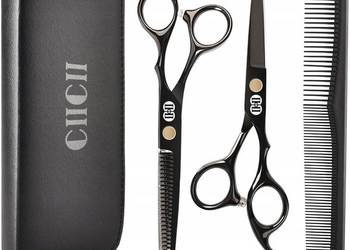Profesjonalny zestaw nożyczek fryzjerskich czarny zestaw fryzjerski