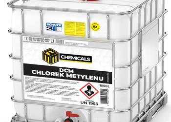 CHLOREK METYLENU CH2Cl2 rozpuszczalnik DICHLOROMETAN DCM 1000L IBC MAUZER