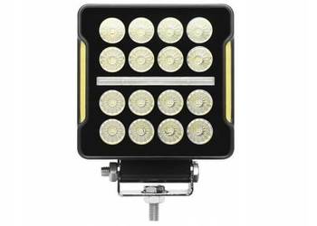 Lampa robocza 16x LED kwadrat BUS traktor