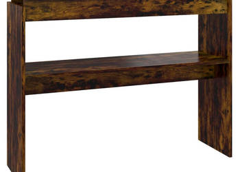 Stolik konsolowy przydymiony dąb 102x30x80 cm WM-815219