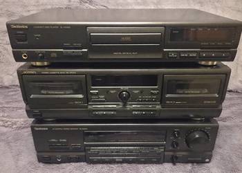 Wieża Technics ,Amplituner SA-GX370 5.1 ,CD SL-PG 490 , Deck 373 plus kable