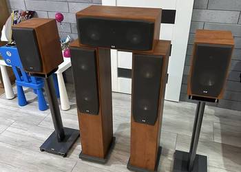 Głośniki kolumny subwoofer ELAC cały zestaw FS 108.2 BS 103.2 CC 101.2 LS 7