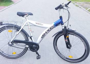 RIXE Aluminiowy rower 7-biegi Prądnica w piaście koła 26" Super Stan