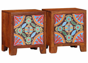 vidaXL Szafka nocna 2 szt. 40x30x45 cm Drewno lite Akacja(SKU:4016495)