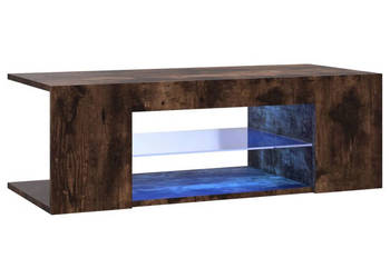 Szafka pod TV z oświetleniem LED przydymiony dąb 90x39x30 cm WM-822665