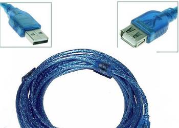 Przedłużacz kabel USB 2.0 AM-AF 5 metry MĘSKO-ŻEŃSKI