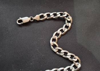 Bransoletka męska pancerka 20 cm 8 mm 925 srebro