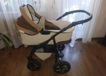 Wózek dziecięcy głęboki spacerowy gondola BabyMerc Q9 brązowy