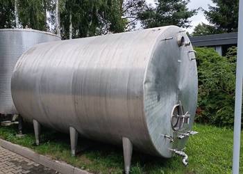 Zbiornik nierdzewny 10 000L dwupłaszczowy izolowany leżący