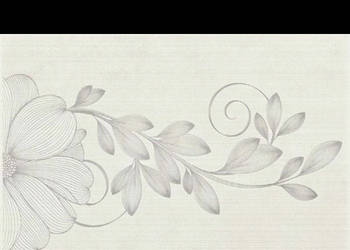 Dekor Stacatto bianco Inserto Kwiat 25 x 33,3; Kwadro, Paradyż, płytki