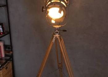 Lampa Vintage loft  podłogowa teatralno filmowa PRL