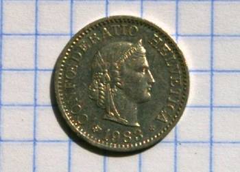 10 RAPPÓW ( 10 CENTYMÓW ) 1983 ROK - SZWAJCARIA