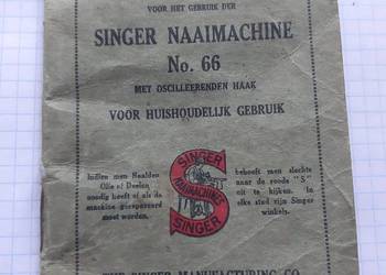 Singer - instrukcja obsługi maszyny do szycia z 1932 roku