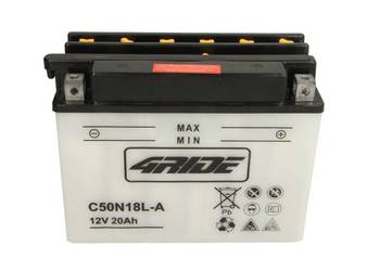 Akumulator motocyklowy 4 RIDE C50N18L-A 12V 20Ah 280A (Kwasowy, Prawy+)
