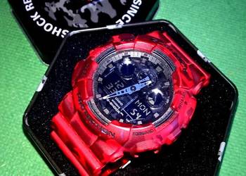 Casio G-Shock GA-100CM 4A czerwony moro