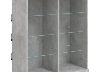Szafka z oświetleniem LED szarość betonu 81x37x100 cm WM-836717