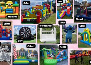 Wynajmę dmuchańce kolorowe białe duże małe urodziny komunia festyn super