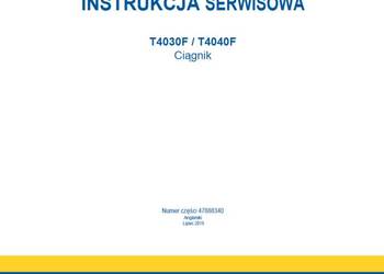 New Holland T4030F / T4040F instrukcja napraw po Polsku
