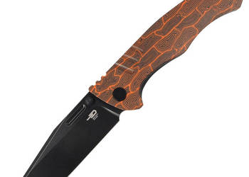 Nóż składany Bestech Keen II Black-Orange G10/Titanium, Black Stonewashed…