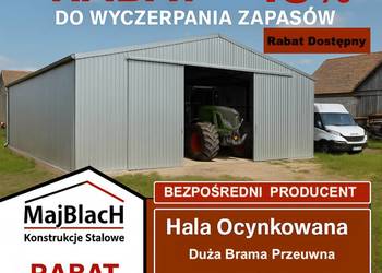 A106-Garaż Blaszany OCYNKOWANY|Montaż Gratis | Wiata | PRODUCENT Maj-Blach