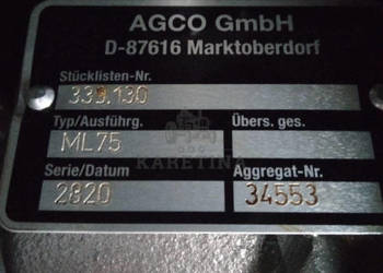 Skrzynia biegów Vario ML75 Fendt 312