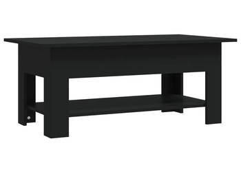Stolik kawowy czarny 102x55x42 cm materiał drewnopochodny WM-810254