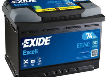 Akumulator Exide Excell 74Ah 680A EN PRAWY PLUS